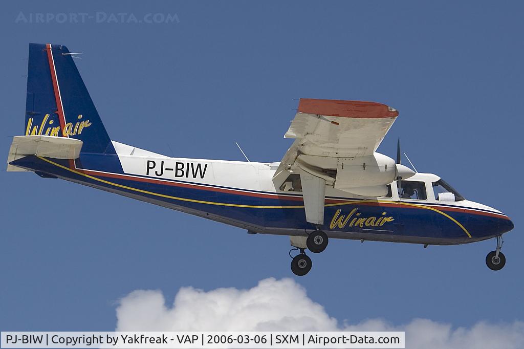 PJ-BIW, 1969 Britten-Norman BN-2A-26 Islander C/N 82, Winair BN2 Islander