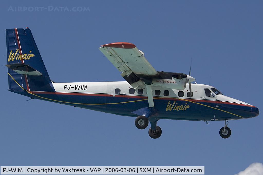 PJ-WIM, De Havilland Canada DHC-6-300 Twin Otter C/N 840, Winair Dash 6 Twin Otter