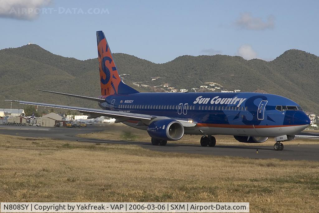N808SY, 2005 Boeing 737-8BK C/N 33021, Sun Country Boeing 737-800