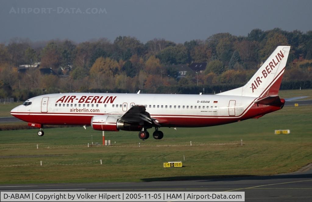 D-ABAM, 1997 Boeing 737-46J C/N 28867, at Hamburg-Fuhlsbüttel