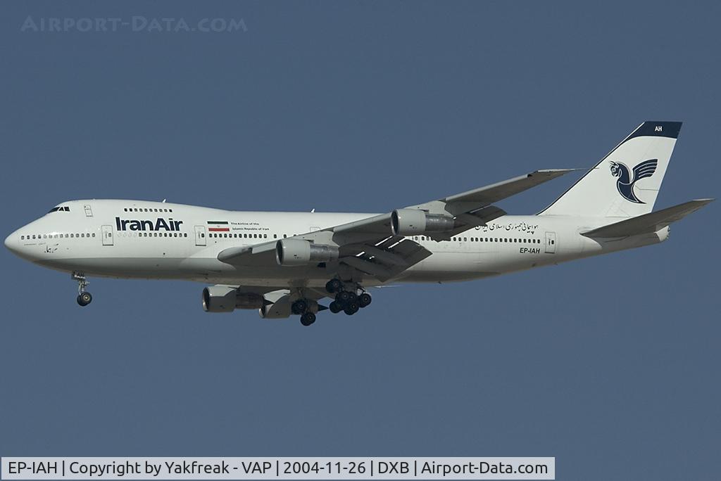 EP-IAH, 1976 Boeing 747-286M C/N 21218, Iran Air Boeing 747