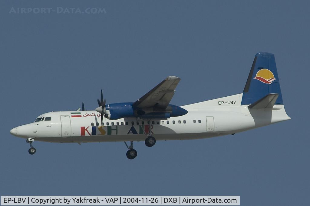 EP-LBV, 1989 Fokker 50 C/N 20158, Kish Air Fokker 50