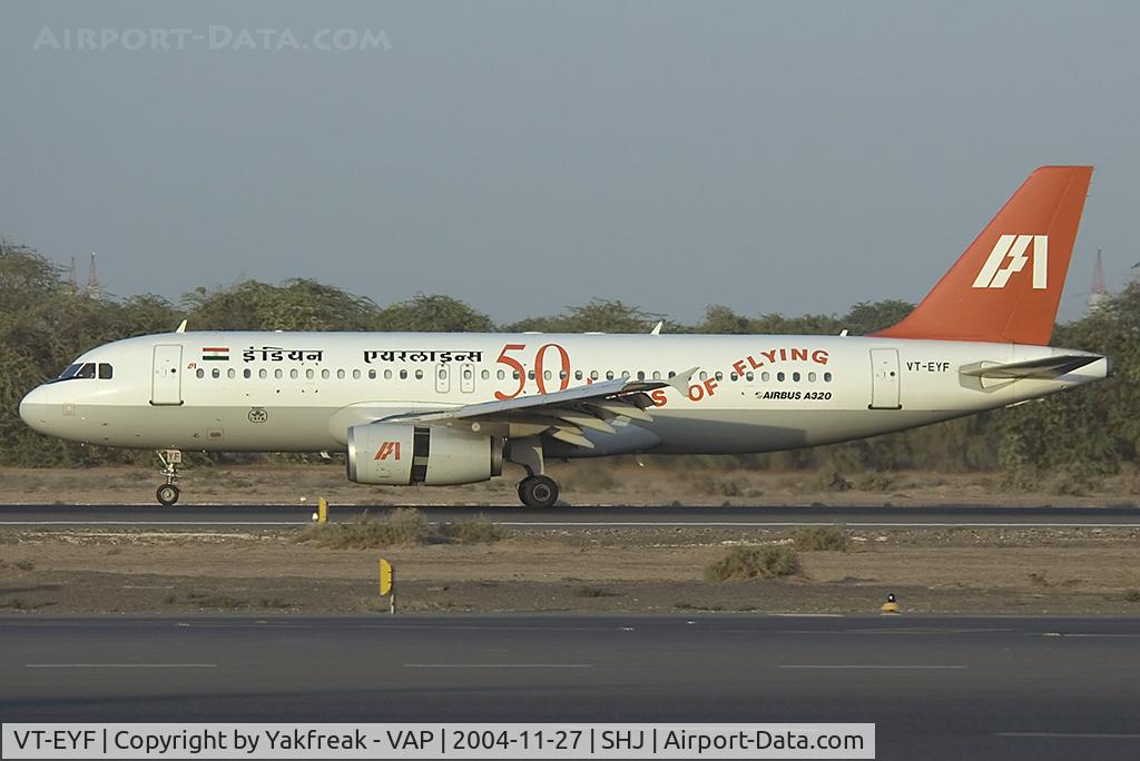 VT-EYF, 1991 Airbus A320-231 C/N 225, Indian Airlines Airbus 320