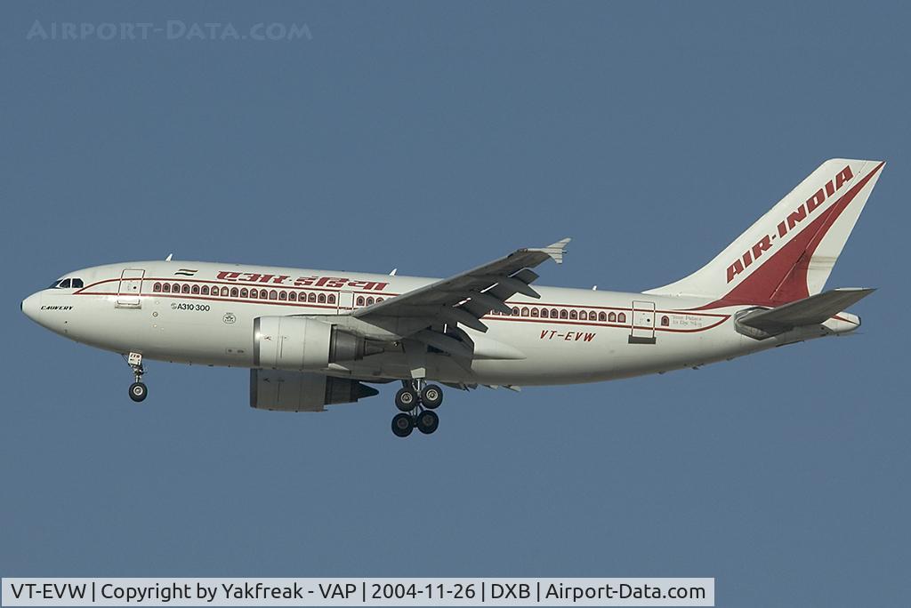 VT-EVW, Airbus A310-300 C/N 598, Air India Airbus 310-300