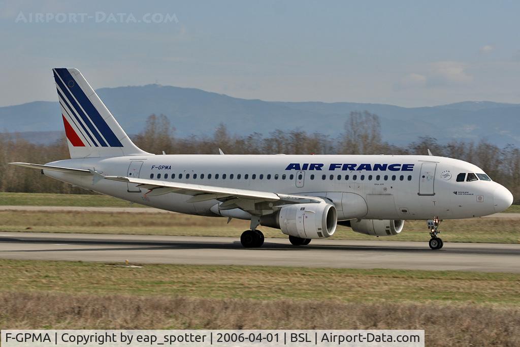 F-GPMA, 1998 Airbus A319-113 C/N 598, Departing to Paris-Orly
