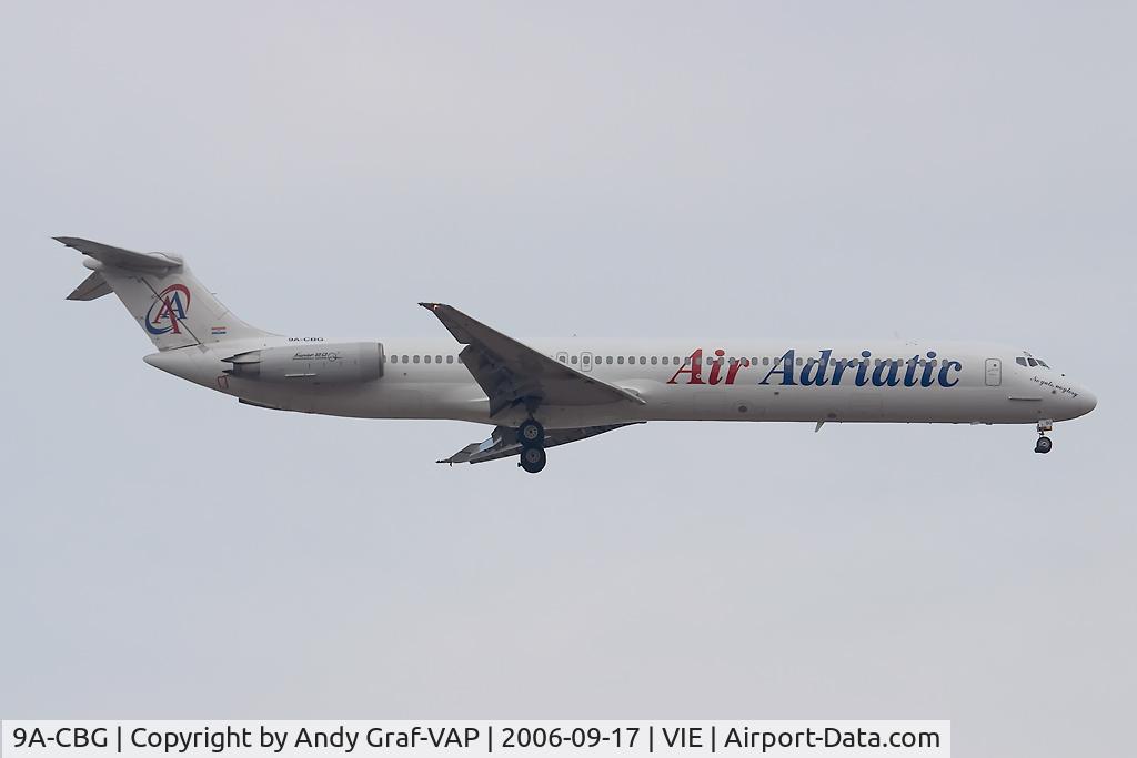 9A-CBG, 1985 McDonnell Douglas MD-82 (DC-9-82) C/N 49430, On final RWY11.