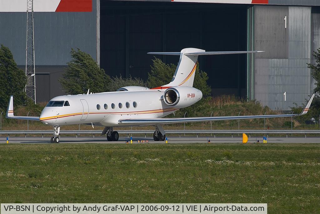 VP-BSN, 2001 Gulfstream Aerospace G-V C/N 648, At GAC West.