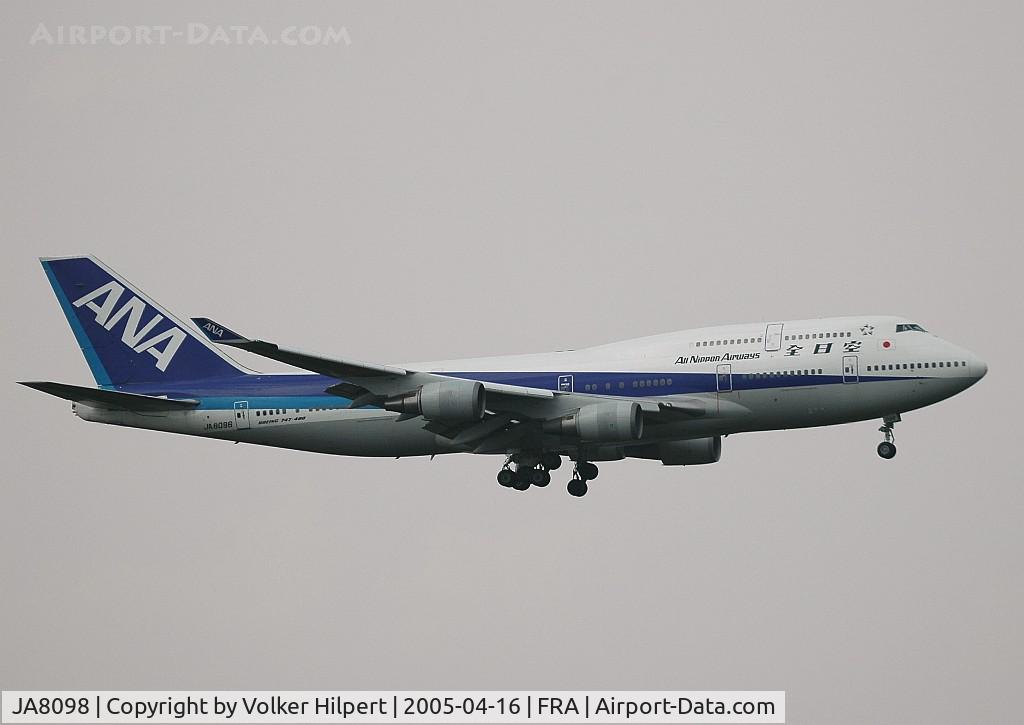 JA8098, 1991 Boeing 747-481 C/N 25207, Boeing 747-481