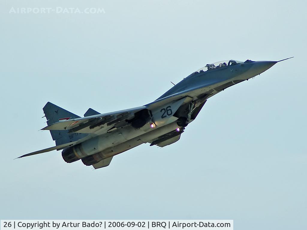 26, Mikoyan-Gurevich MiG-29UB C/N N50903027257, Mig29 - Hungary Air Force