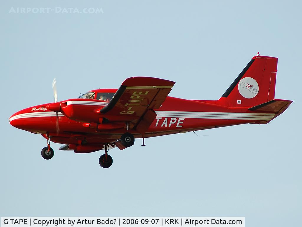G-TAPE, 1968 Piper PA-23-250 Aztec C/N 27-4054, Red Tape