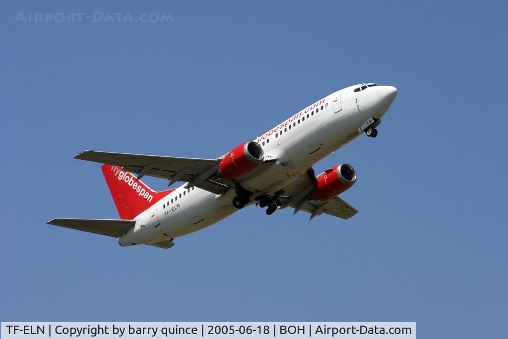 TF-ELN, 1987 Boeing 737-3Q8 C/N 23766, GLOBESPAN 737