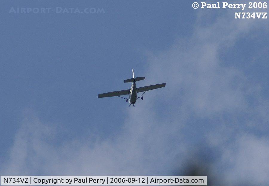 N734VZ, 1977 Cessna 172N C/N 17269161, Motoring about above Ahoskie, NC