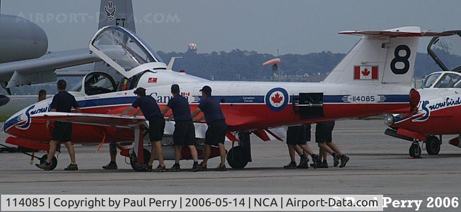114085, Canadair CT-114 Tutor C/N 1085, Just man-handling the CT-114 about