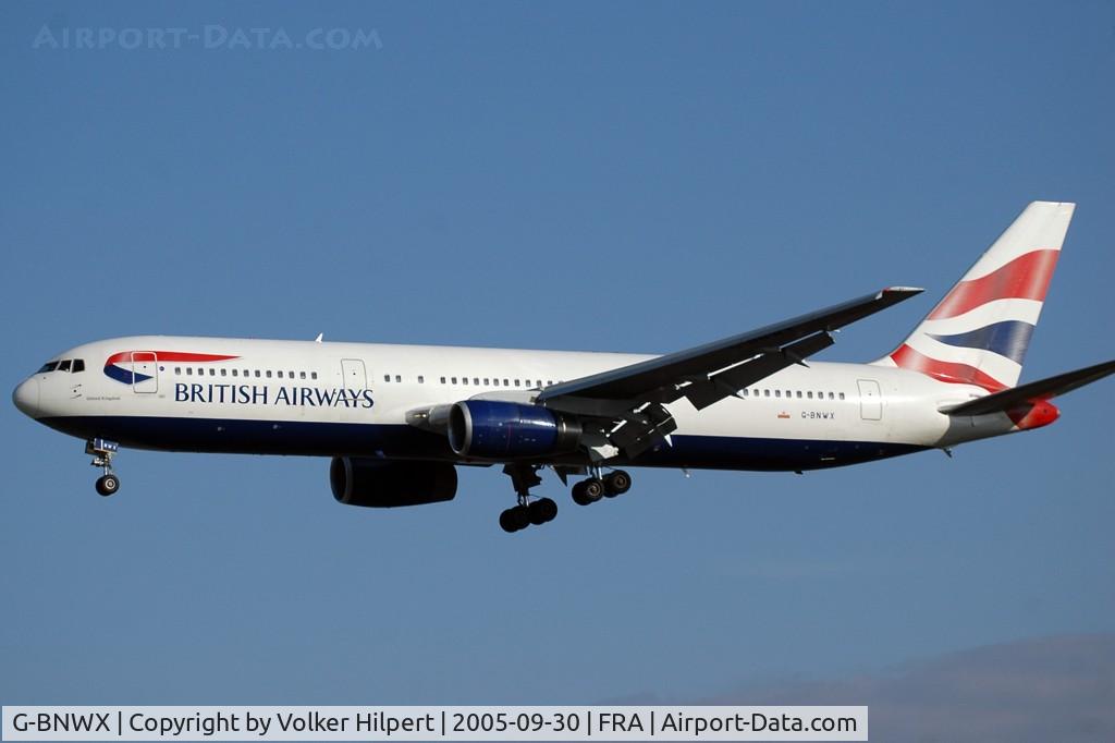 G-BNWX, 1994 Boeing 767-336 C/N 25832, Boeing 767-336ER