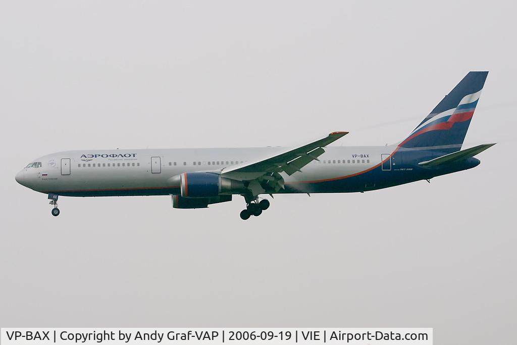 VP-BAX, 1999 Boeing 767-36N/ER/BDSF C/N 30109, On final RWY16.