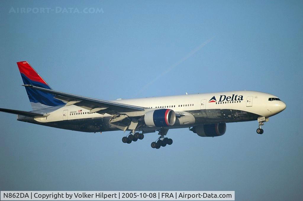 N862DA, 1999 Boeing 777-232 C/N 29734, Boeing 777-232ER