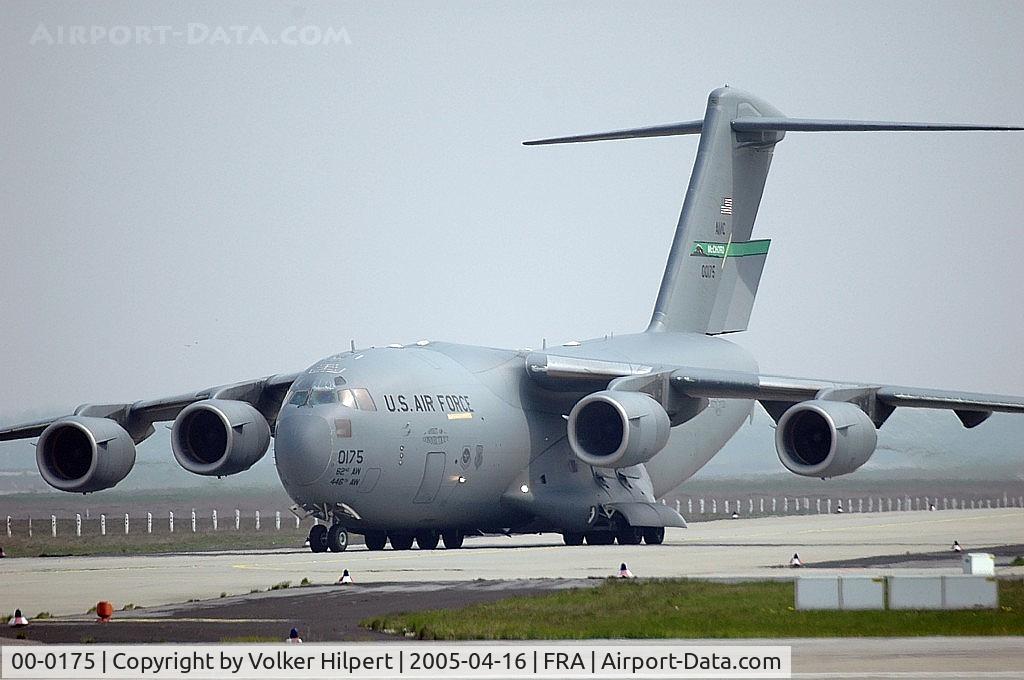 00-0175, 2000 Boeing C-17A Globemaster III C/N P-75, Boeing C-17 Globemaster III