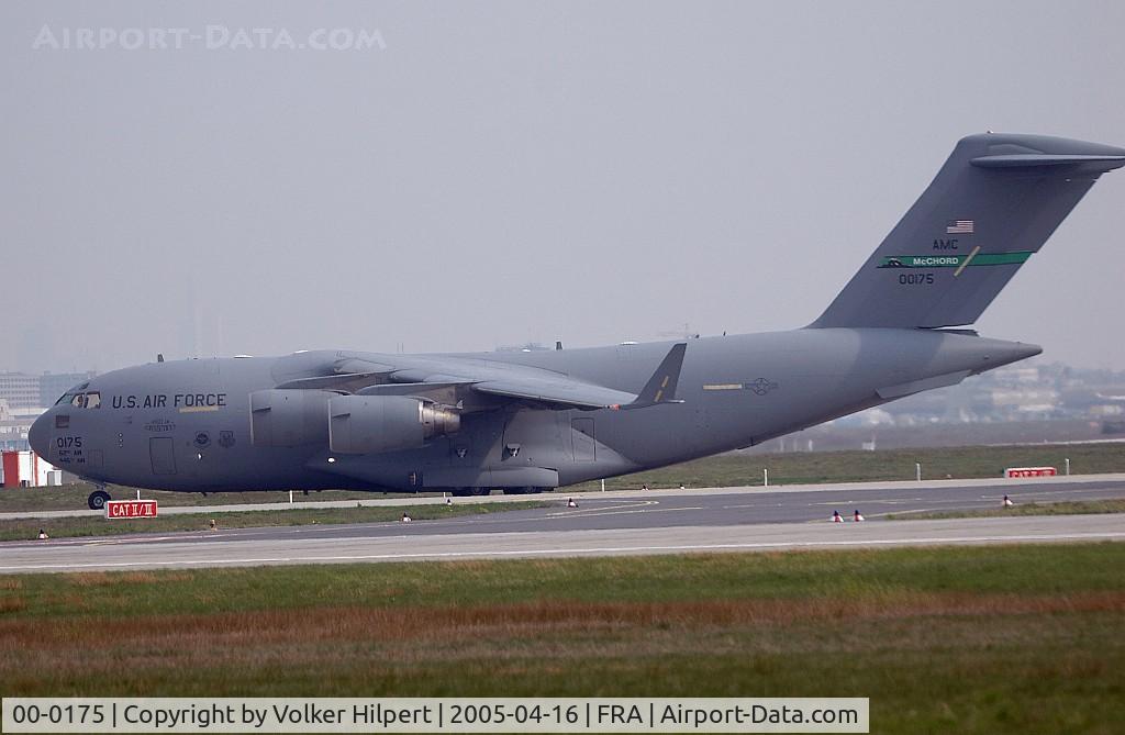 00-0175, 2000 Boeing C-17A Globemaster III C/N P-75, Boeing C-17 Globemaster III