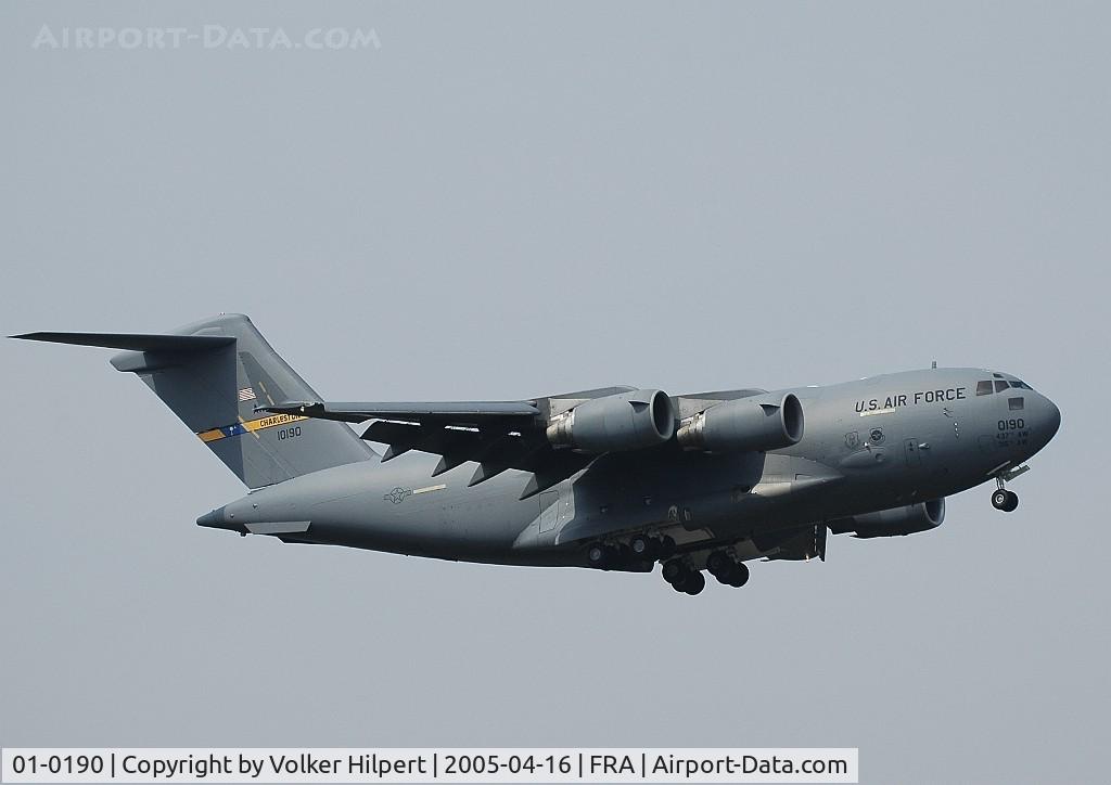 01-0190, 2002 Boeing C-17A Globemaster III C/N P-90, Boeing C-17 Globemaster III