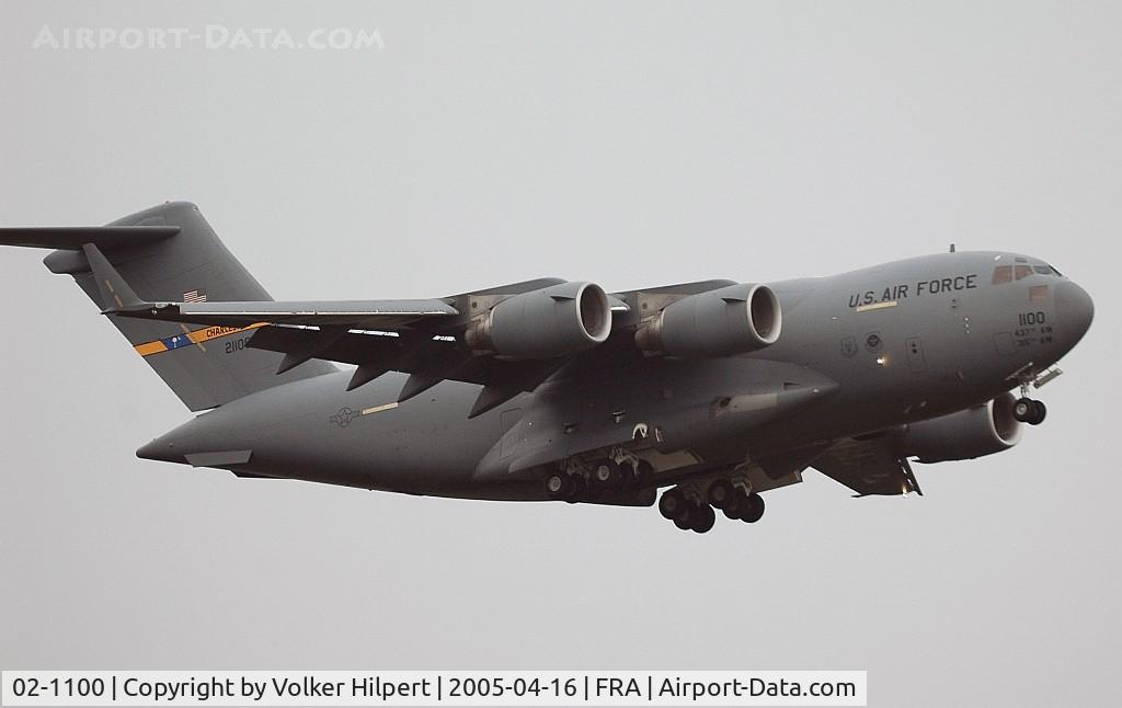 02-1100, 2002 Boeing C-17A Globemaster III C/N P-100, Boeing C-17 Globemaster III
