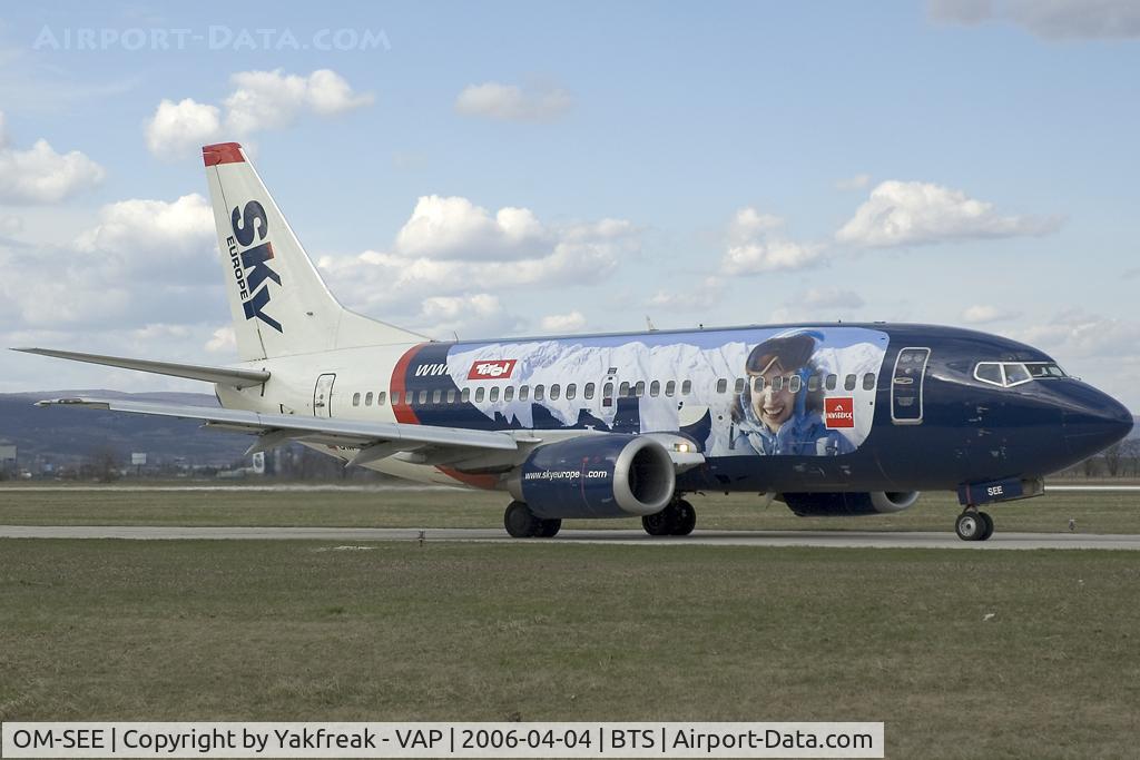 OM-SEE, 1992 Boeing 737-53C C/N 24827, Sky Europe Boeing 737-500