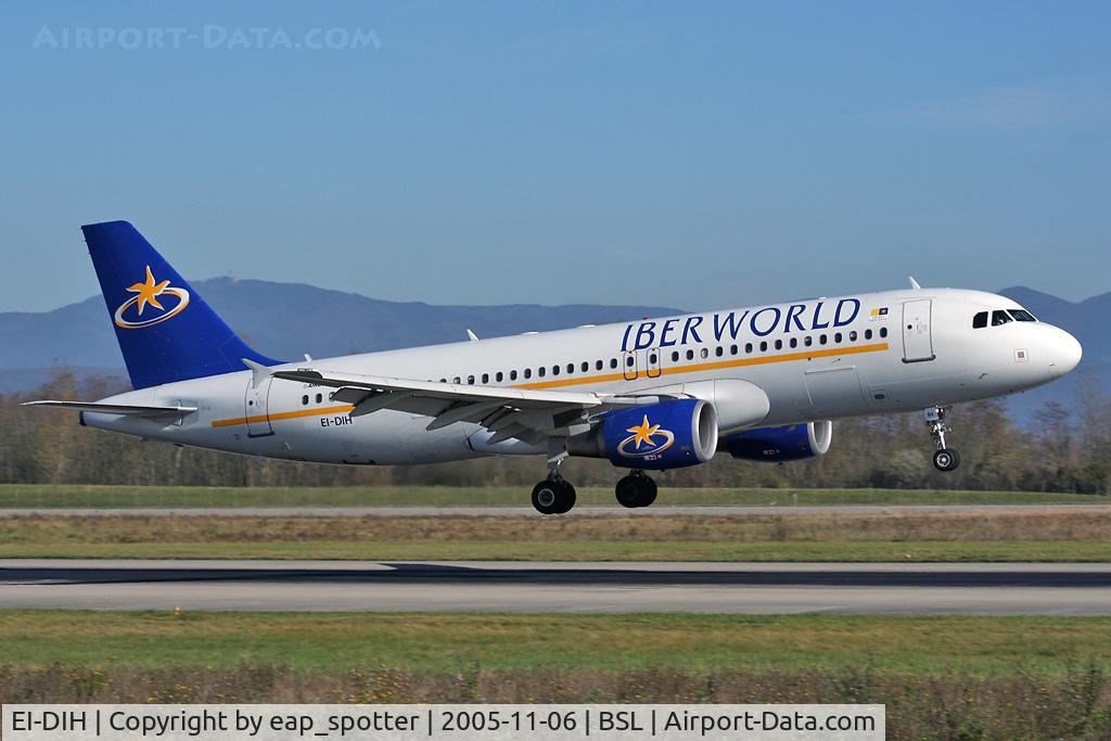 EI-DIH, 2001 Airbus A320-214 C/N 1657, inbound from Las Palmas