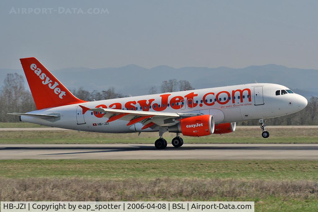 HB-JZI, 2004 Airbus A319-111 C/N 2245, landing on runway 16