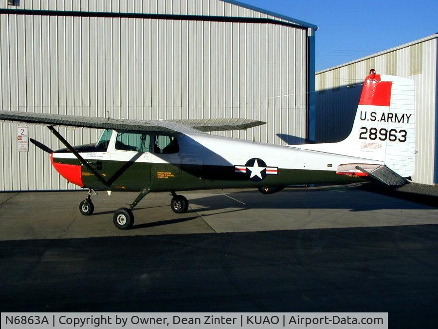 N6863A, 1956 Cessna 172 C/N 28963, Painted in Ft. Rucker U.S ARMY Training colors