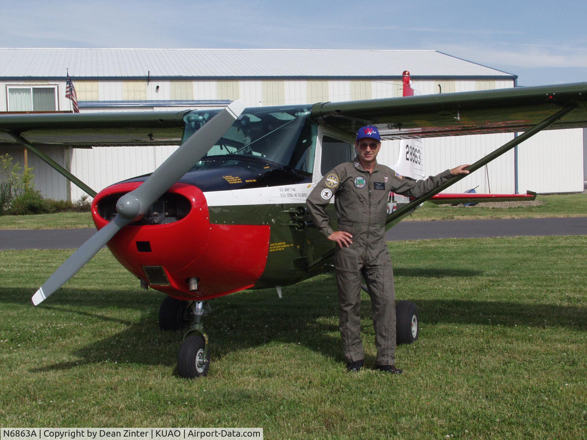 N6863A, 1956 Cessna 172 C/N 28963, Myself with my lady 