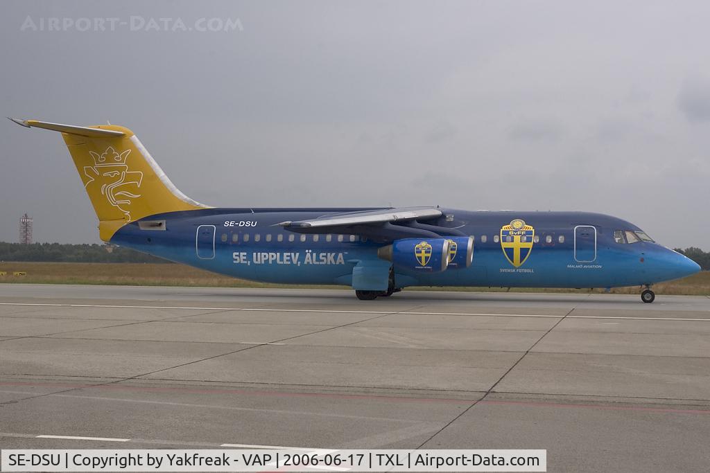 SE-DSU, 1994 British Aerospace Avro 146-RJ100 C/N E3248, Malmoe Aviation Bae 146 in special colors