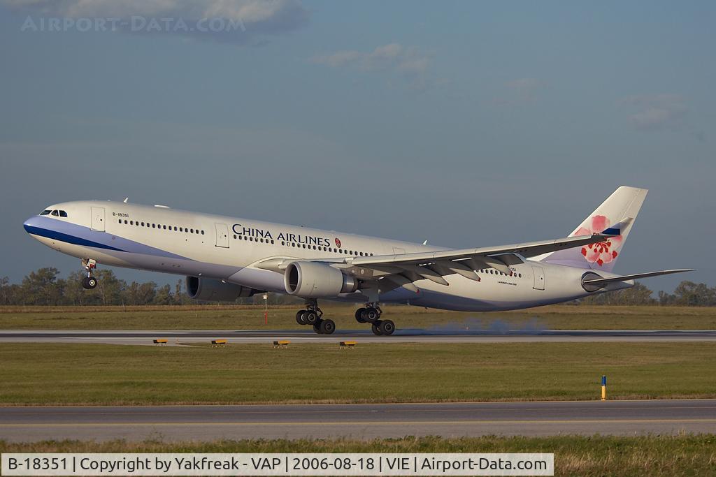 B-18351, 2006 Airbus A330-302 C/N 725, China Airlines Airbus 330-200