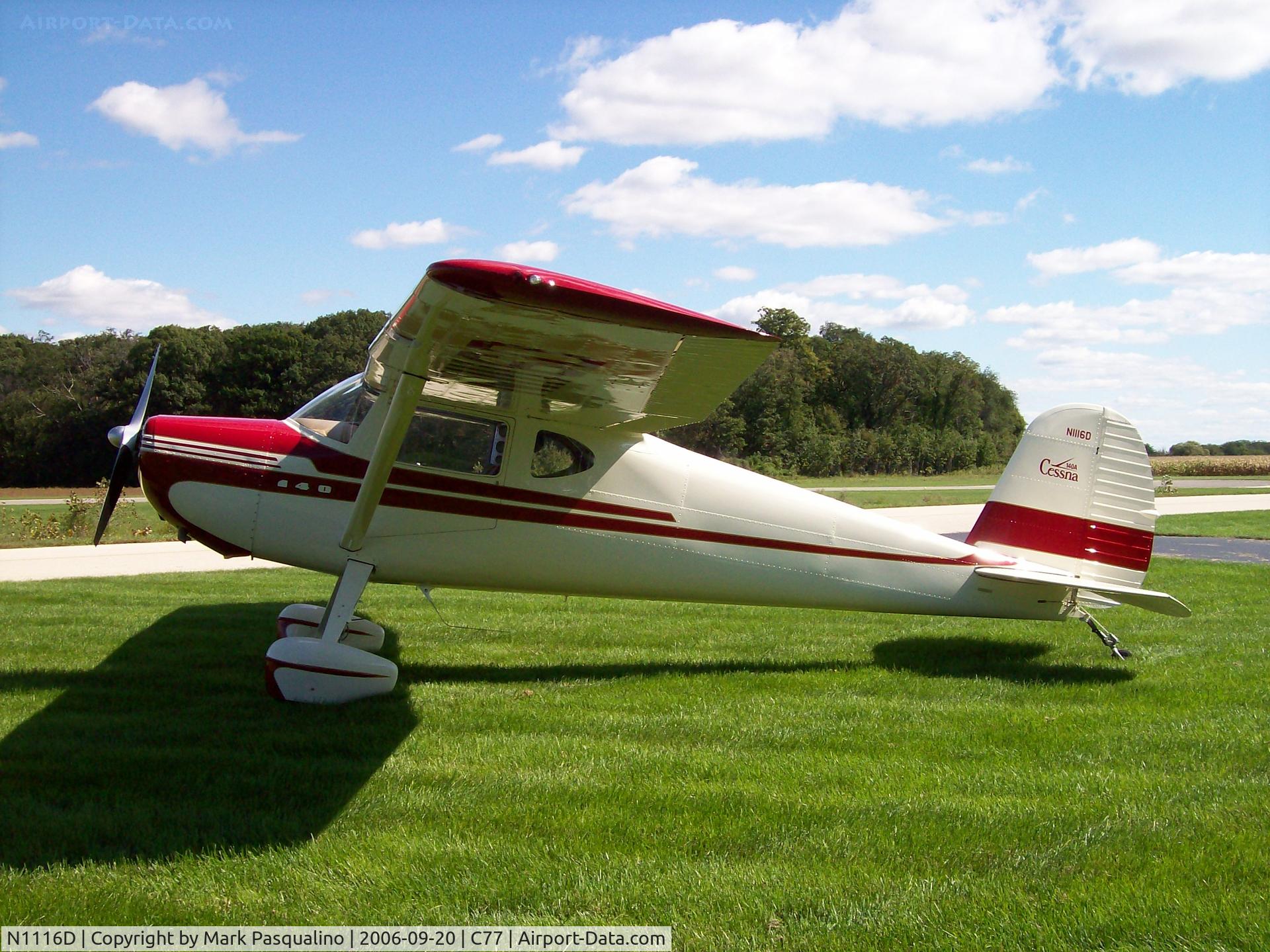 N1116D, 1951 Cessna 140A C/N 15680, Cessna 140A