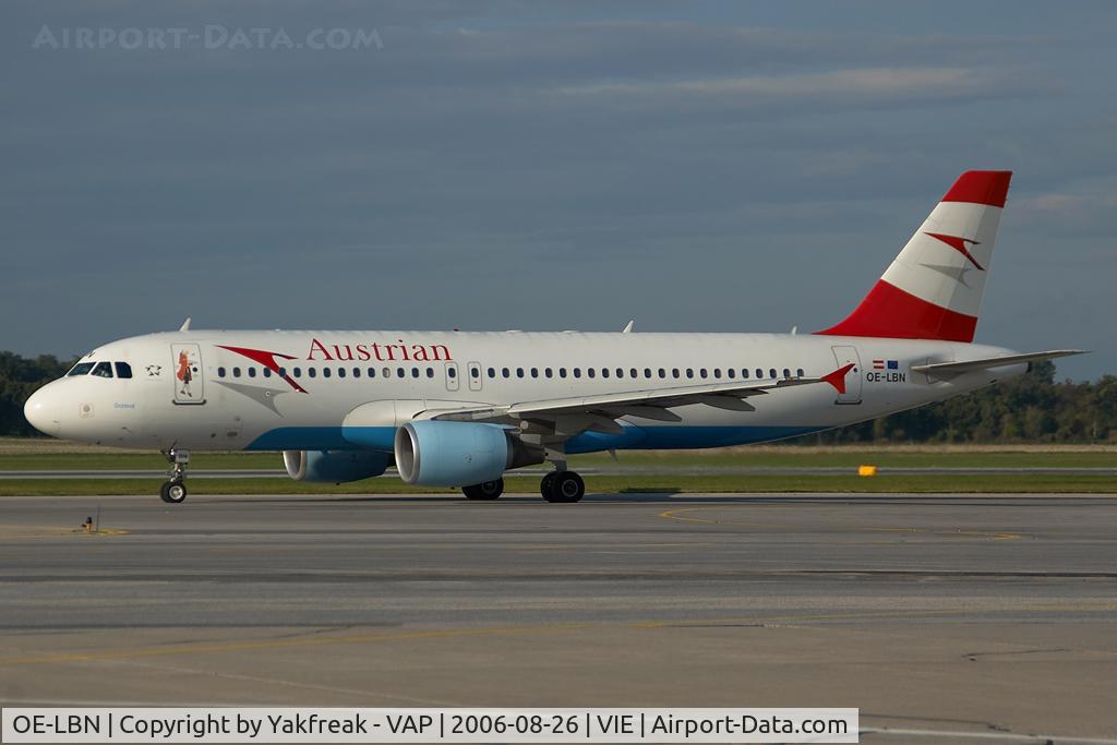 OE-LBN, 1997 Airbus A320-214 C/N 768, Austrian Airlines Airbus 320