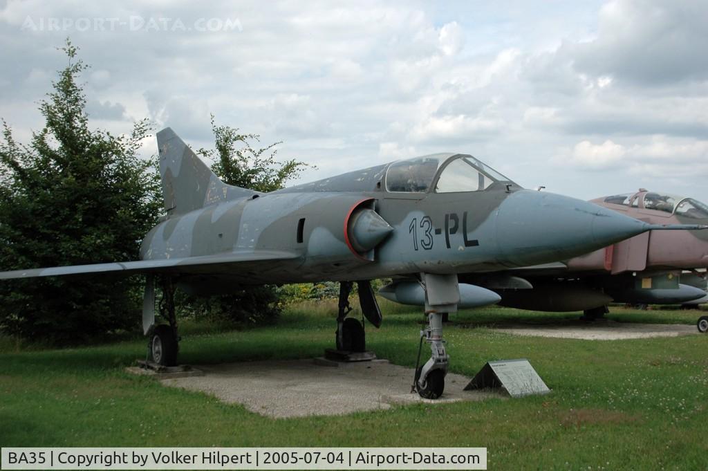 BA35, SABCA Mirage 5BA C/N 35, Dassault-Breguet Mirage V stored at Hermeskeil Museum Germany