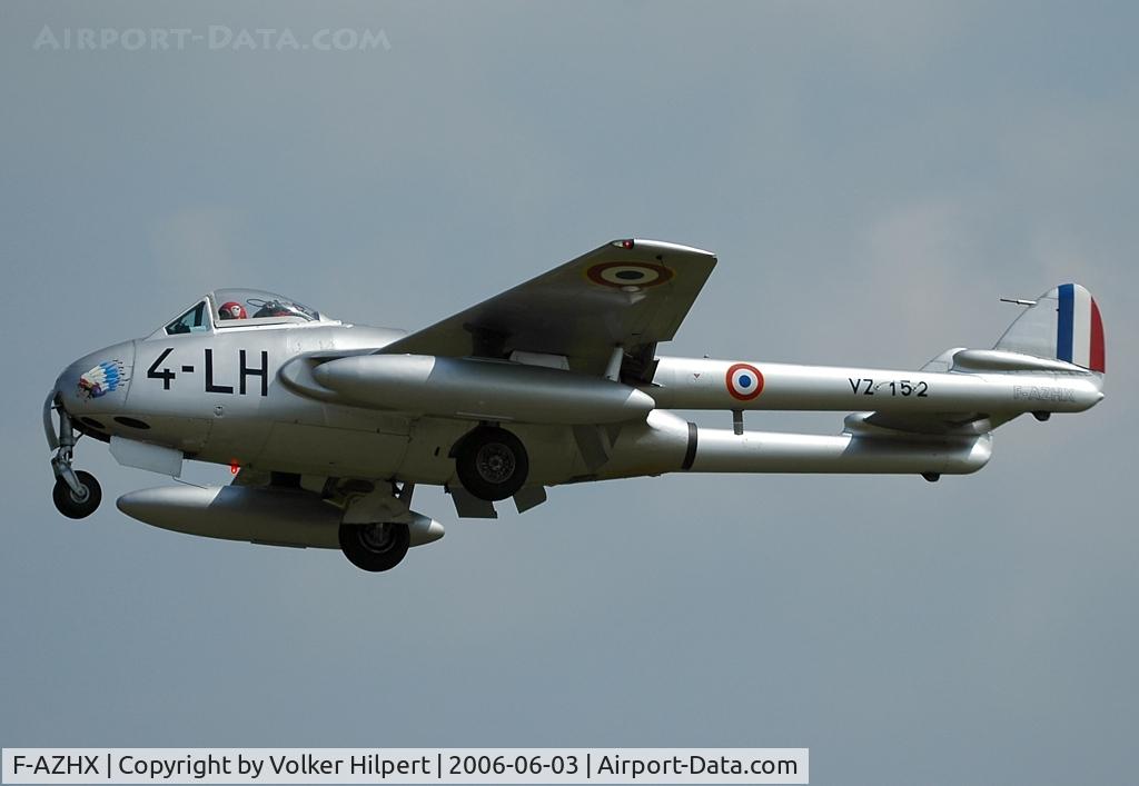 F-AZHX, De Havilland (FFA) Vampire FB.6 (DH-100) C/N 624, De Havilland Vampire