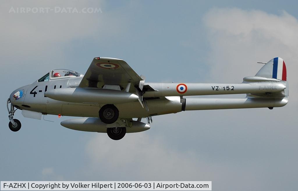 F-AZHX, De Havilland (FFA) Vampire FB.6 (DH-100) C/N 624, De Havilland Vampire