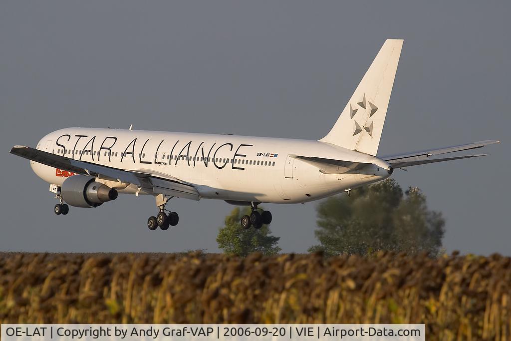 OE-LAT, 1991 Boeing 767-31A C/N 25273, On short final RWY34.