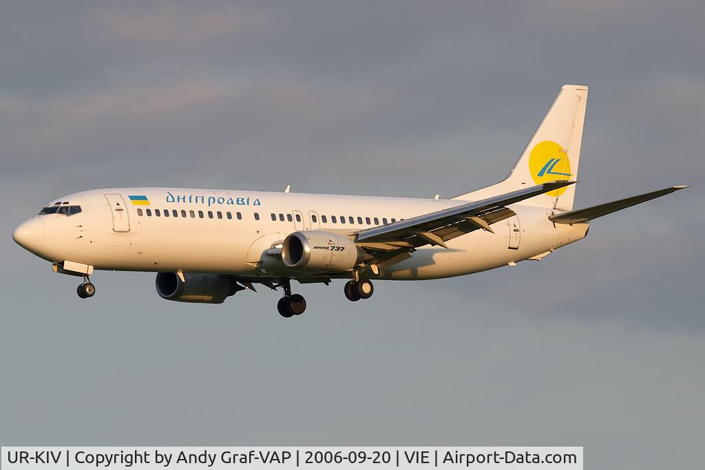 UR-KIV, 1990 Boeing 737-4YO C/N 24686, On short final RWY34.