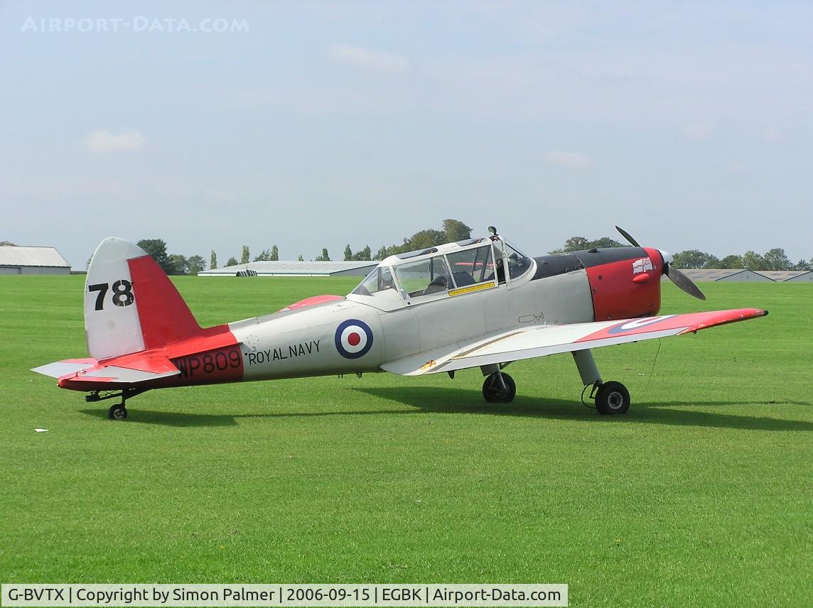 G-BVTX, 1952 De Havilland DHC-1 Chipmunk T.10 C/N C1/0705, DHC1 Chipmunk in Royal Navy colours at Sywell