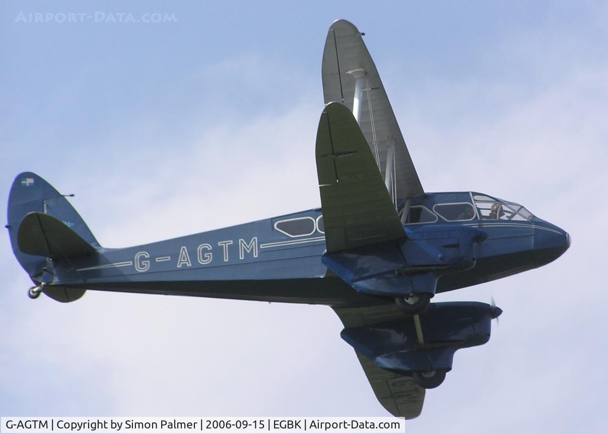 G-AGTM, 1944 De Havilland DH-89A Dominie/Dragon Rapide C/N 6746, DH89A Dragon Rapide arriving at Sywell