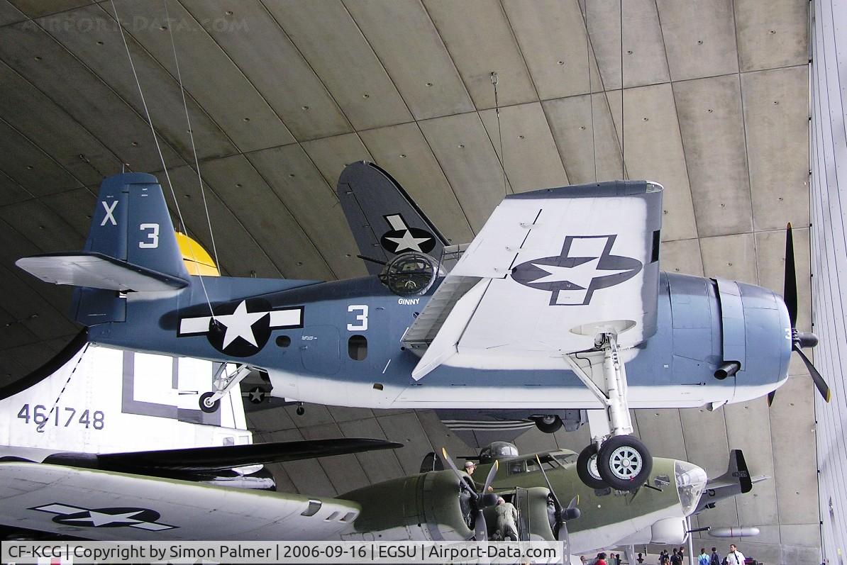 CF-KCG, Grumman TBM-3E Avenger C/N 2066, Grumman TBM-3 in American museum at Duxford