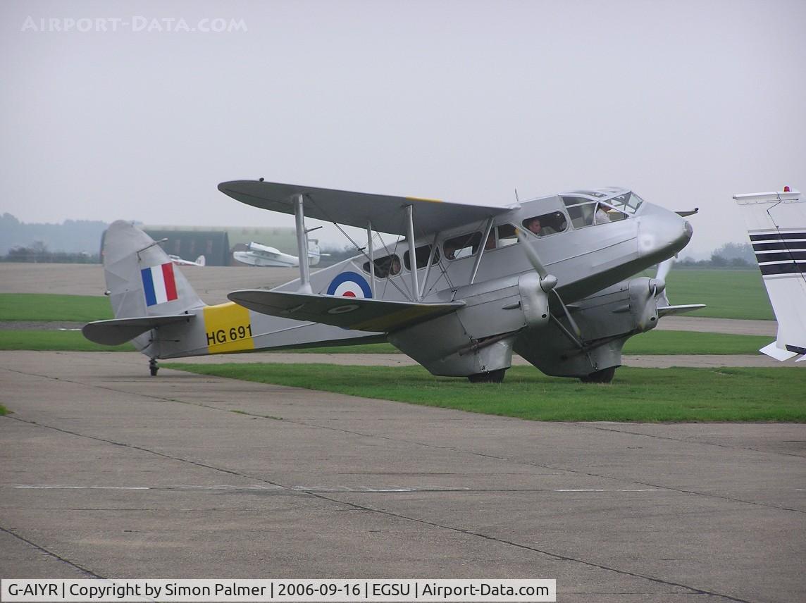 G-AIYR, 1943 De Havilland DH-89A Dominie/Dragon Rapide C/N 6676, DH89A Dragon Rapide used for pleasure flights