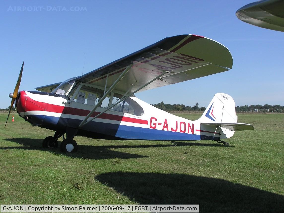 G-AJON, 1947 Aeronca 7AC Champion C/N 7AC-2633, Vintage Aeronca visiting Turweston for a fly-in