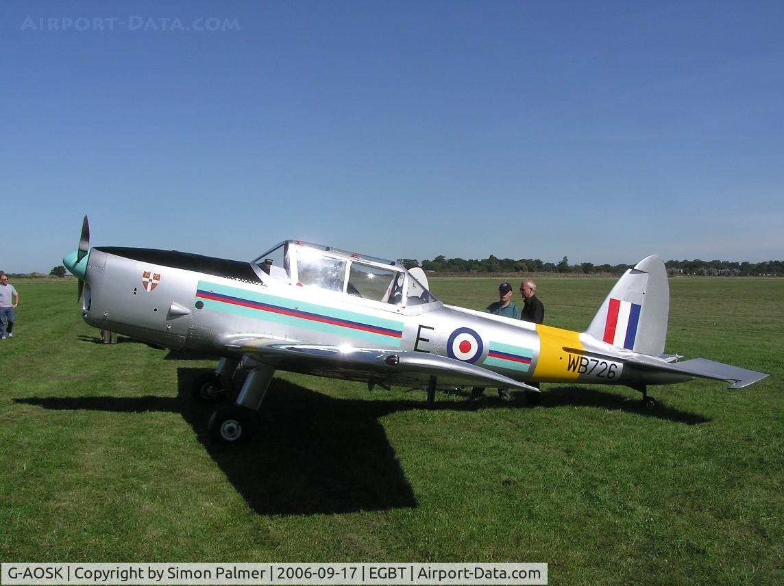 G-AOSK, 1950 De Havilland DHC-1 Chipmunk 22A C/N C1/0178, DHC1 Chipmunk operating in RAF colours