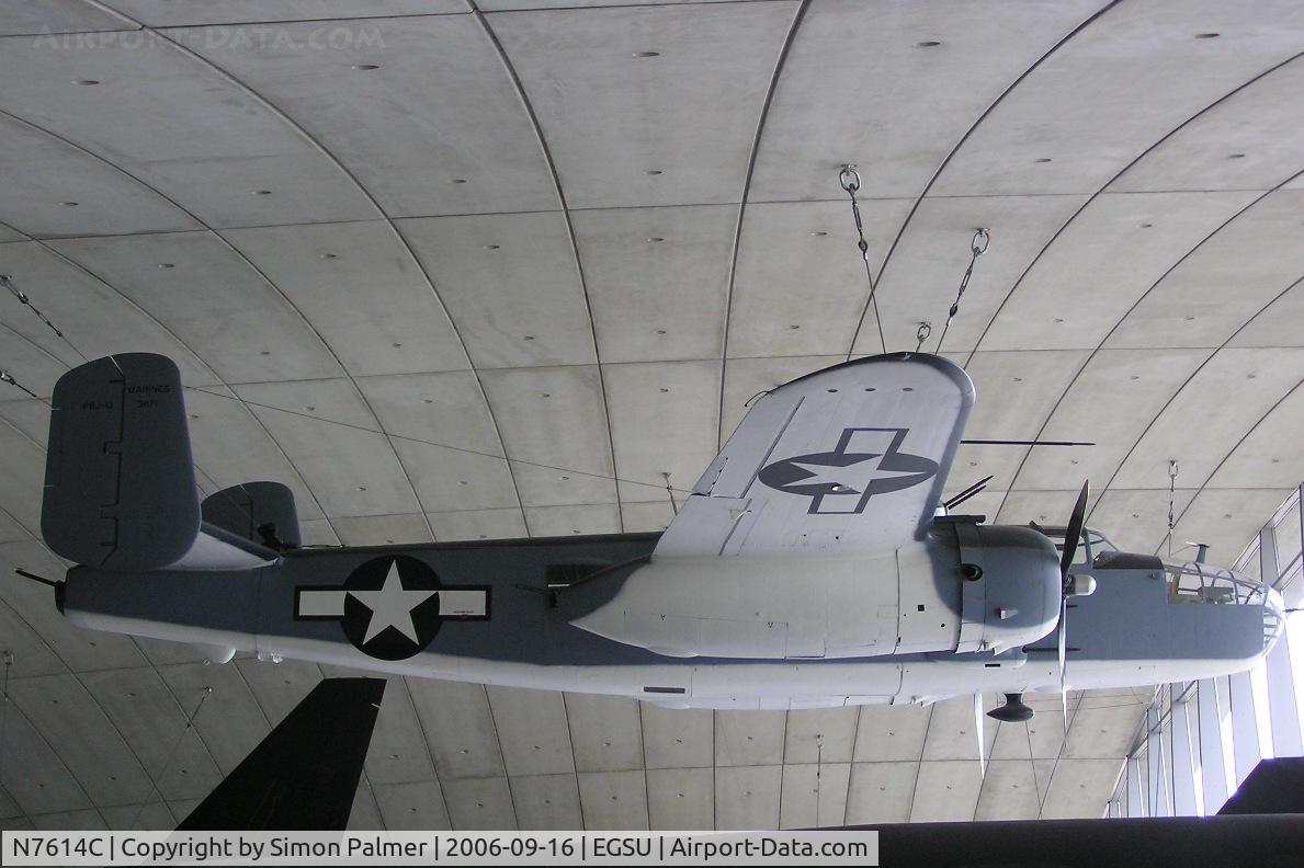 N7614C, 1944 North American B-25J Mitchell C/N 108-37246, B-25J Mitchell preserved at Duxford museum