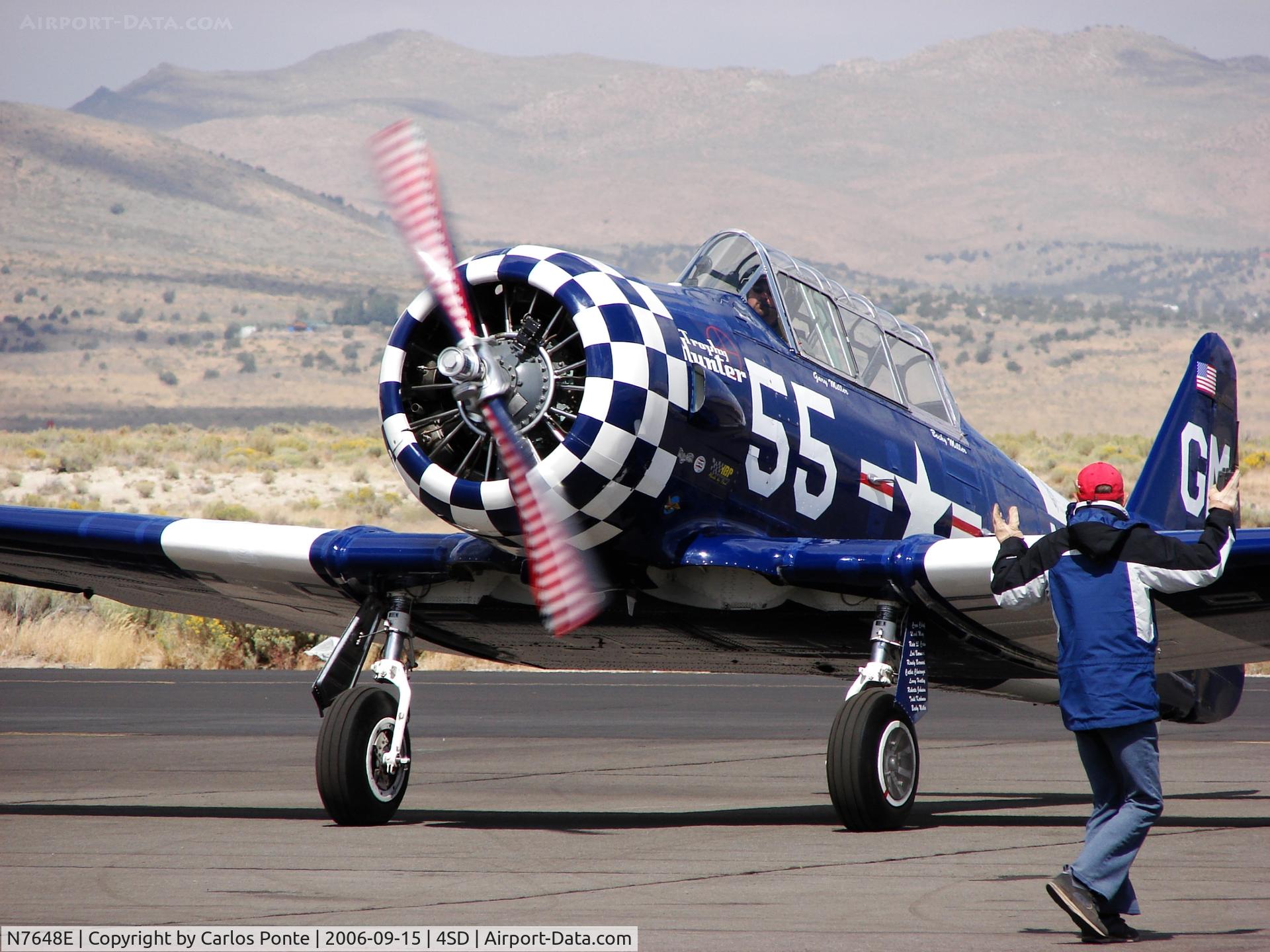 N7648E, 1942 North American SNJ-3 Texan C/N 78-6987, After the race
