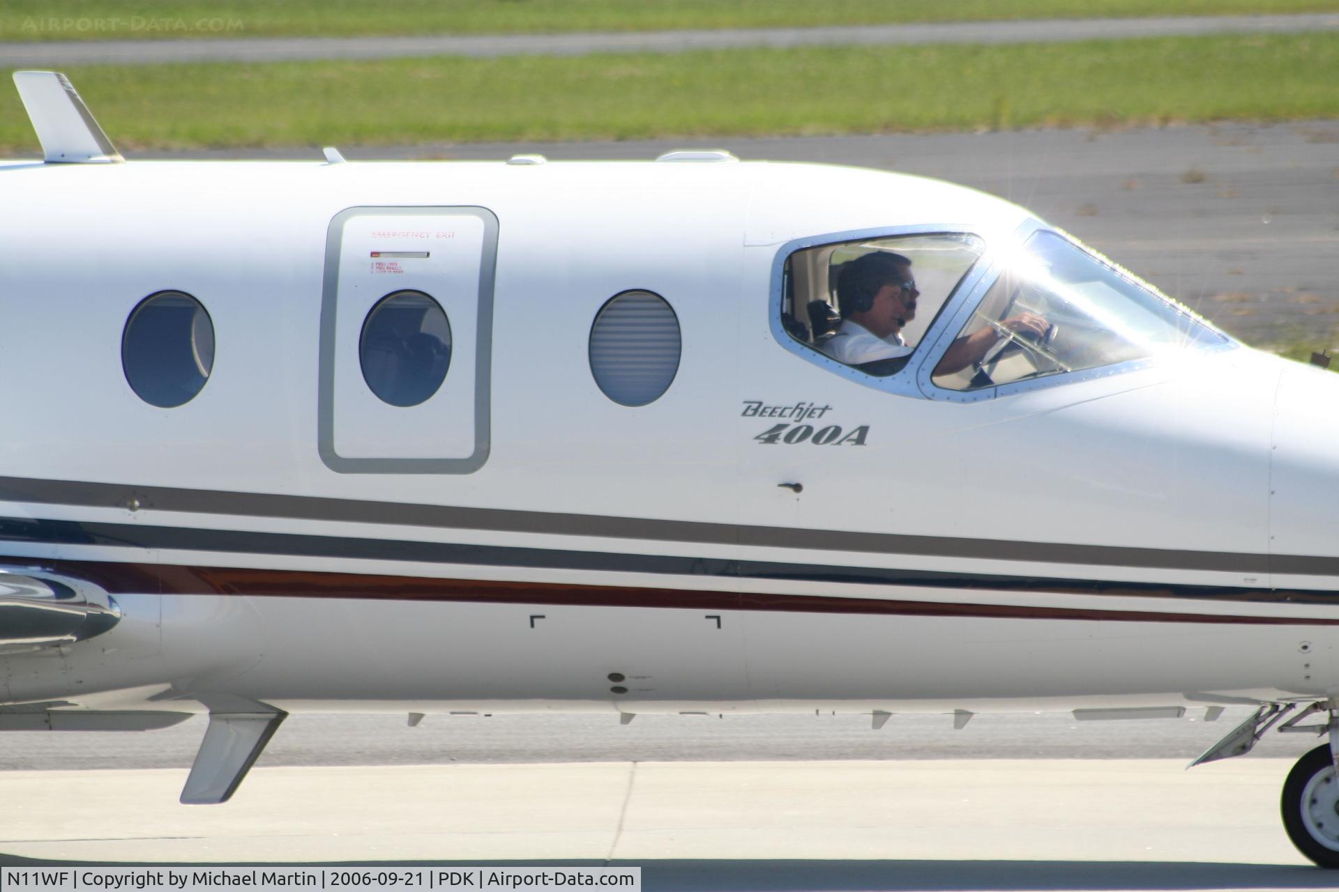 N11WF, 1999 Raytheon Beechjet 400A C/N RK-236, Close up of cockpit