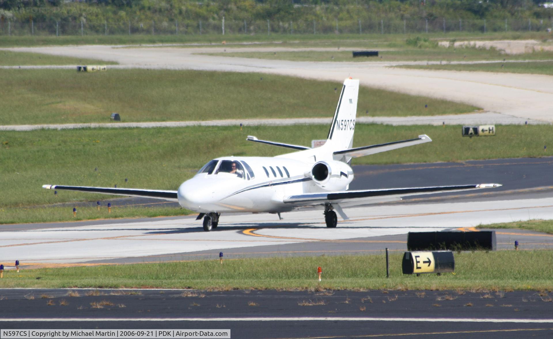 N597CS, 1979 Cessna 501 Citation I/SP C/N 501-0293, Headed to the FBO to change pants!  :)