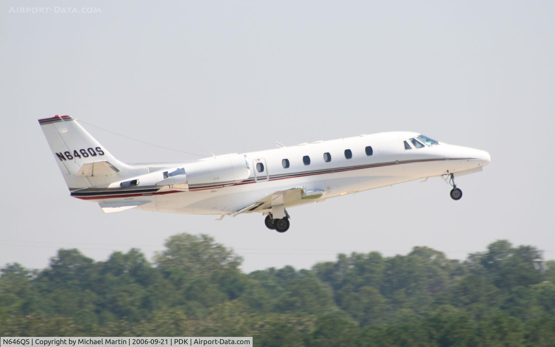 N646QS, 2002 Cessna 560XL Citation Excel C/N 560-5246, Departing PDK enroute to BED
