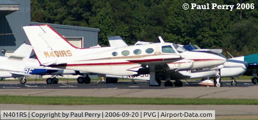 N401RS, 1967 Cessna 401 C/N 401-0073, Still here, and clearly missing her starboard spinner.
